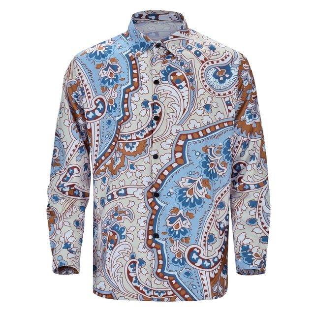 Camisas Hombre Manga Larga Nueva camisa estampada de manga corta de verano, camiseta informal de moda para hombre (White, M)