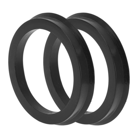 Car Wheel Hub Centric Rings Wheels Center Shaft Shock Absorbing Hubrings Durable Polycarbonate OD 74.1mm to ID 59.1mm 2 Pcs Black