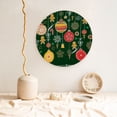 thumbnail image 5 of Bingfone Christmas Print Bone China Dinner Decorative Plates,Handmade Ceramic Dinner Plate with Stand for Home Club-7in, 5 of 6