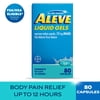 Aleve Liquid Gels Naproxen Sodium Pain Reliever, 80 Count