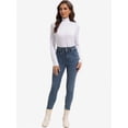 thumbnail image 5 of Women's Turtleneck Long Sleeve Shirts Slim Fitted Lightweight Base Layer Casual Tops, 5 of 6