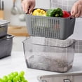 thumbnail image 4 of Recipiente de almacenamiento para frutas y verduras LUXEAR, paquete de 4, gris, 4 of 8