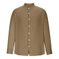 thumbnail image 4 of Men Casual Fashion Turn-down Collar Button Long Sleeve Shirt Blouse, 4 of 6