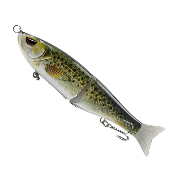 7.1 in / 2.2 oz Trout Slide Bait Fishing Lures 2-segment Hard Body Lures  with Treble Hook Life-Like Swimbait Fishing Bait 3D Eyes Artificial Baits