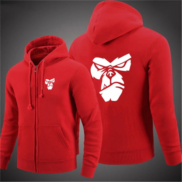 Sudadera con capucha de marca para hombre con cara de gorila, sudadera con capucha de jacquard, sudadera con capucha de forro polar para hombre, sudadera con capucha para hombre