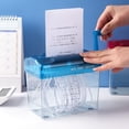 thumbnail image 1 of YAOMOBB Child-proof Paper Shredder Manual Shredder Large Capacity Clear Visible Mini Hand Cutting Tool for Home Office, 1 of 7