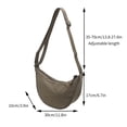 thumbnail image 2 of Bolso bandolera de mujer Bolso de nylon para dumplings - Bolso de hombro de tela impermeable y ligera, diseño minimalista clásico, bolso versátil para el diario, 2 of 5