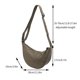 thumbnail image 2 of Bolso bandolera de mujer Bolso de nylon para dumplings - Bolso de hombro de tela impermeable y ligera, diseño minimalista clásico, bolso versátil para el diario, 2 of 5
