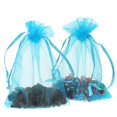 thumbnail image 5 of Bolsas de Regalo de Organza shaofei 50 Piezas 4 x 6 Pulgadas Azul Aguamarina, 5 of 5