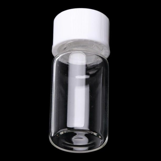FOUR E'S SCIENTIFIC Frasco De Vidrio 10ml Con Tapa (Pack 50): Ideal Para Muestras, Aceites Esenciales Y Laboratorio