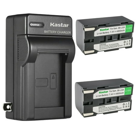Kastar 2-Pack SB-L320 Battery and AC Wall Charger Replacement for Mamiya Leaf Aptus-II 7 Mamiya Leaf Aptus-II 8 Mamiya Leaf Aptus-II 10 Mamiya Leaf Aptus-II 10R Mamiya Leaf Aptus-II 12 Camera