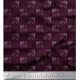 thumbnail image 1 of Soimoi Rayon Crepe Fabric Pug Dog Print Fabric by Yard 46 Inch Wide, 1 of 3