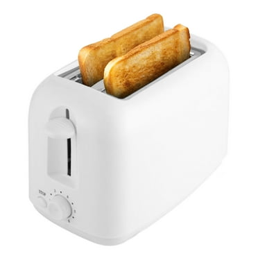 DINGJU 2 Slice Toaster, White with Variable Heat Setting