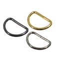 thumbnail image 3 of Metal Non-Welded D-Ring Findings for Belts, Bags, Lanyards, and Leathercrafts - 3/4 Inch & 1 Inch Sizes in Packs of 20, 3 of 4
