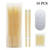 Ear Wax Removal Tool Set, with 5 PCS Ear Candle Pieces & 10 PCS Cotton Swabs