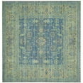 thumbnail image 6 of SAFAVIEH Valencia Tristen Floral Bordered Polyester Area Rug, Blue/Multi, 3' x 5', 6 of 10