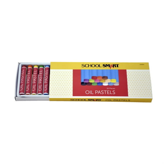 Pacon 1594964 School Smart Oil Pastels, Set of 16