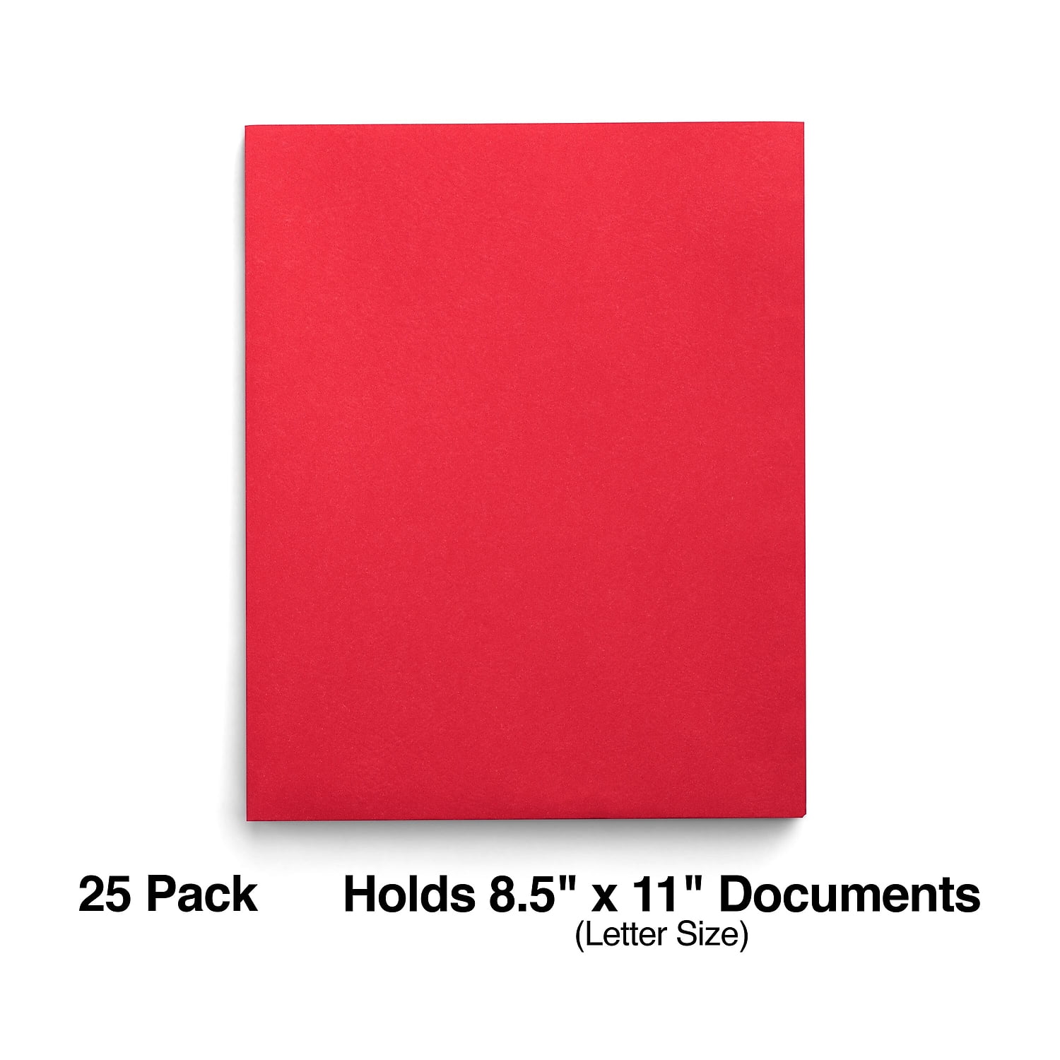Staples School Grade 2 Pocket Folder Red 25/Box 27532-CC