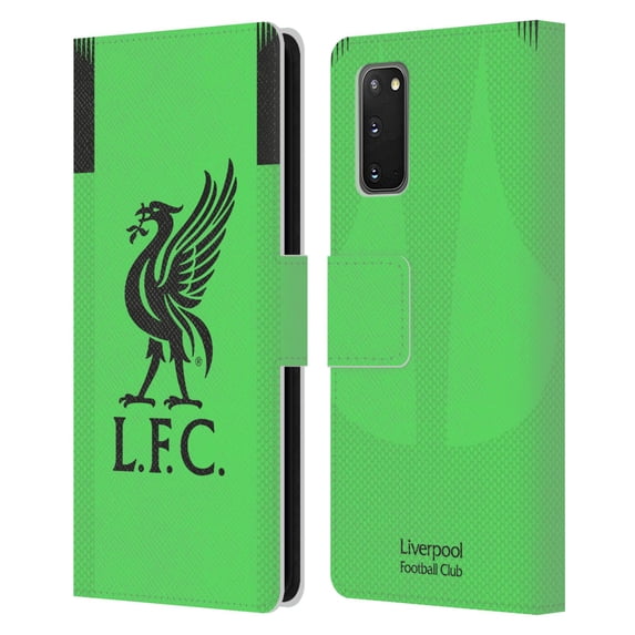 Head Case Designs Officially Licensed Liverpool Football Club 2019/20 Kit Away Goalkeeper Leather Book Wallet Case Cover Compatible with Samsung Samsung Galaxy S20 / S20 5G