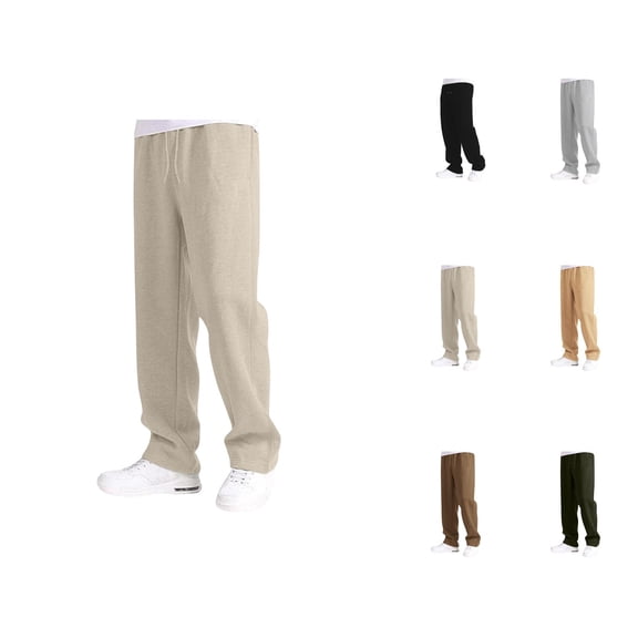 Girls Boys Baggy Sweatpants 2025 Fashion Elastic Waist Drawstring Loose Fit Straight Leg Sweat Pants with Pockets