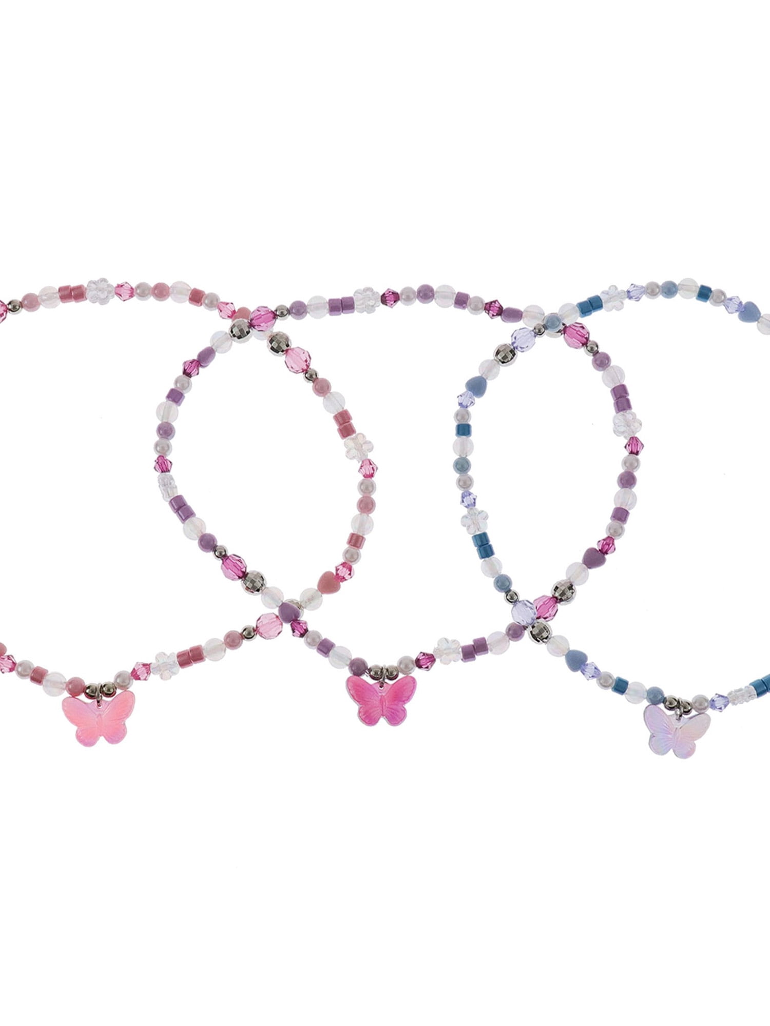 Wonder Nation 3 Pack Butterfly Necklace Set