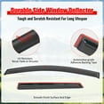 thumbnail image 3 of Ikon Motorsports Tape-On Window Visors Compatible With 2015-2019 Subaru Outback, Sun Rain Guard Acrylic Smoke/Tinted Vent Shade Deflectors 4PCS, 3 of 9