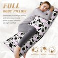 thumbnail image 5 of Bingfone Body Pillow Cover Long Pillow Case With Zipper Decorative Bedding Pillowcase 20"X54" Soft Cushion Pillow Case For Bedroom-Cute Animal With Cow, 5 of 8