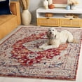 thumbnail image 3 of SAFAVIEH Luna Gisselle Medallion Area Rug, Beige/Rust Blue, 8' x 10', 3 of 8