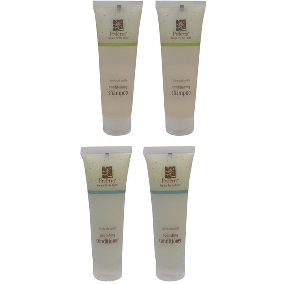 ProTerra Honey & Vanilla Shampoo and Conditioner Lot of 4 (2 of Each)