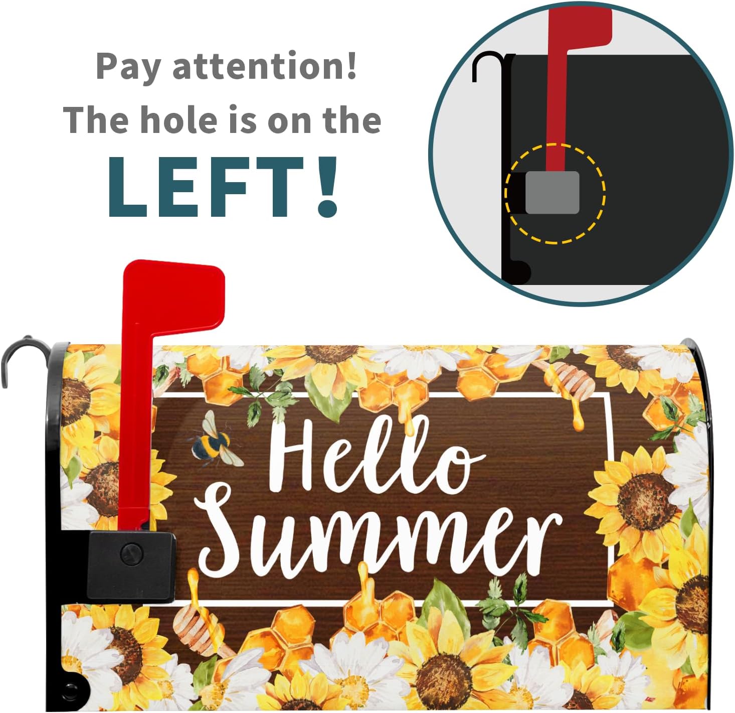 Spring Summer Floral Flower Mailbox Cover Magnetic Standard Size