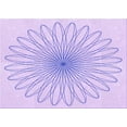 thumbnail image 1 of Ahgly Company Machine Washable Indoor Rectangle Transitional Purple Mimosa Purple Area Rugs, 5' x 8', 1 of 7