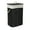 Black, variant on Household Essentials Bamboo Laundry Hamper with Rope Handles, Lid and Removable Machine Washable Laundry Bag, 19-Gallons, Natural
