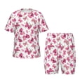 thumbnail image 1 of Fotbe Girl Butterfly Pijama Estampada de 2 Piezas para Niños – Ropa de Dormir de Manga Corta Cómoda para Niños y Niñas, Camiseta y Shorts de Algodón-Medium, 1 of 6