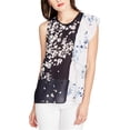 thumbnail image 1 of Blusa de punto con volantes transparentes Rachel Roy azul XS, 1 of 1