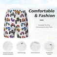thumbnail image 5 of Lsque Mens Swim Trunks Cartoon Monster Trucks1 Pattern - Bathing Suit Compression Liner - Beach Swim Shorts Swimwear - (S-3XL) - Stretch Quick Dry -Small, 5 of 9