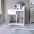 thumbnail image 6 of Miekor Furniture Loonam 2-Door 1-Drawer Dresser White W5U184, 6 of 6