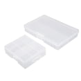 thumbnail image 1 of Unique Bargains 2pcs Caja de Almacenamiento Portátil para 24 Baterías AA, Contenedor Protector para 48 Baterías AA, 1 of 4