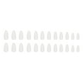 thumbnail image 5 of Uñas Postizas Blancas Perladas NQ, Almendradas, Largas, Brillantes, 24 Piezas, 5 of 5