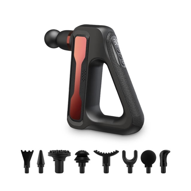 Massager muscular Relajación eléctrica Ejercicio Portátil Masaje Profundo Control Ajustable Sin resbalón Estimulador Fitness Rojo Inevent CE001151-01B