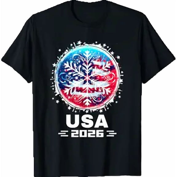 Kiraa USA 2026 Go United States Winter Sports Team T-Shirt