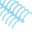 thumbnail image 2 of Lot de 10 anneaux de reliure en plastique résistant à l'usure, 30 trous, diamètre intérieur 22 mm, bleu transparent, 2 of 4
