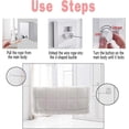 thumbnail image 4 of Retractable Clothesline - Invisible Wall Mount - Large Load Capacity - with Adjustable Stainless Steel Cord (Black), 4 of 5