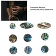 thumbnail image 3 of 9PCS White Shellfish Saxophone Key Buttons Replacement Finger Buttons For Alto And  Saxophones, 3 of 8