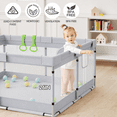 thumbnail image 5 of Fodoss 50x50inch Baby Playpen for Newborns and Toddlers Play Yard for Apartment Indoor Large Baby Activity Center Gray, 5 of 7