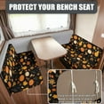 Aplkyhs Pumpkin Pattern RV Dinette Cushion Covers Stretchable Sofa ...