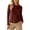 Wine, variant on Tqcoqu Women's Solid Crew Neck Long Sleeve T-Shirt,Curved Hem Soft Stretch Basic Layering Top,Casual Daily Base Tee