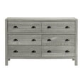 thumbnail image 3 of Alaterre Furniture Windsor 6-Drawer Double Dresser, Driftwood Gray, 3 of 7