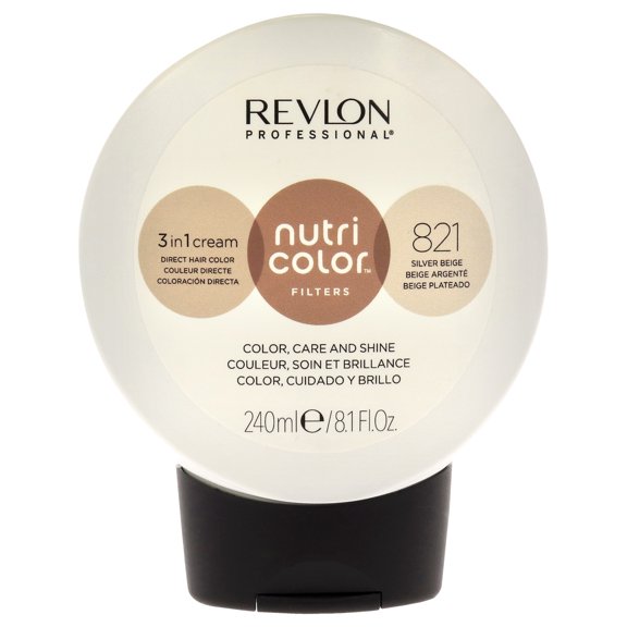 Revlon Nutri Color Cream - 821 Silver Beige , 8.1 oz Hair Color