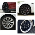 thumbnail image 5 of Kit de Capuchons de Roue, Couvre-Moyeu Central de Roue Tesla Coussinets pour Tesla Modèle 3, Modèle Y, Modèle S, Modèle X, Logo Argenté, 5 of 5