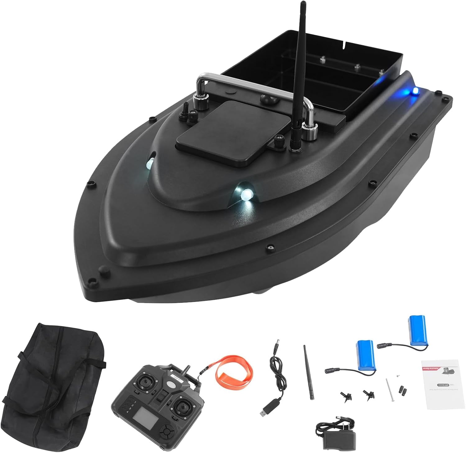 RC Bait Boat 16 GPS Points Fish Bait Boat Long Distance Remote Control For Fishing 5200mAh